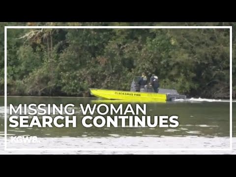 Search continues Monday for woman missing in Willamette River