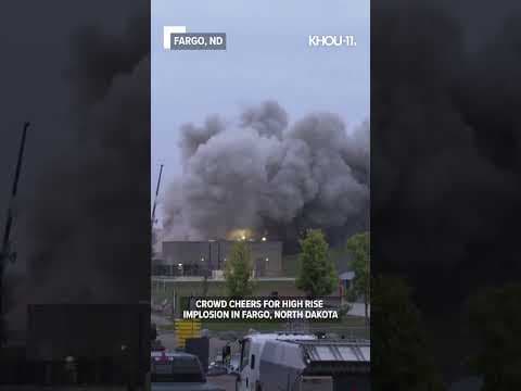 Crews implode high rise in Fargo, North Dakota #shorts