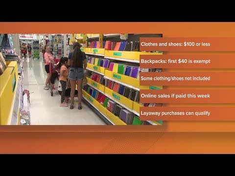 Sales tax holiday underway in Maryland