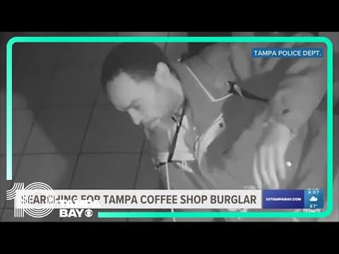 Tampa police searching for coffee shop burglar