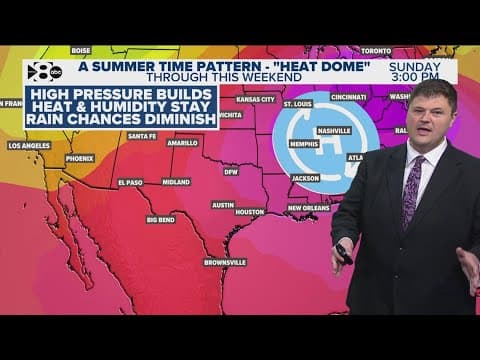 DFW Weather | Heat dome this weekend to keep rain chances minimal in 14 day forecast
