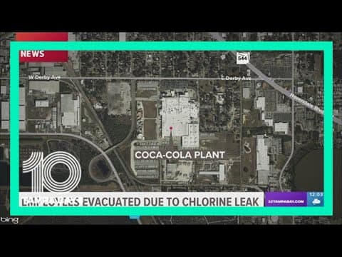 Employees evacuated due to chlorine leak at Coca-Cola plant