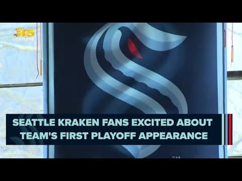 Kraken fans thrilled over the team's first appearance in the playoffs
