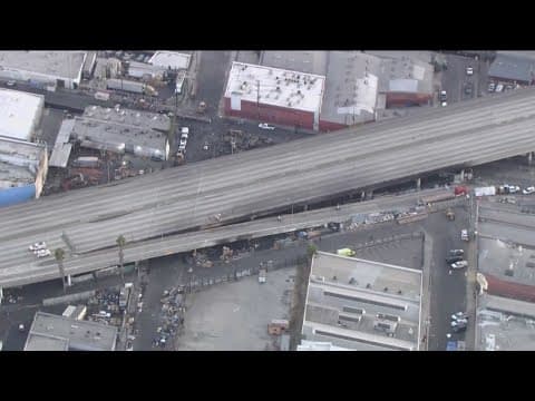 Fire-damaged freeway in LA won't need to be demolished