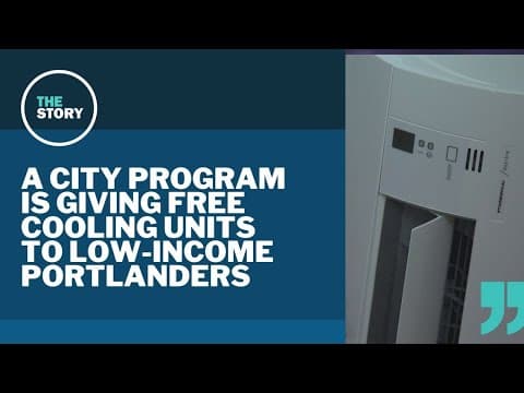Some low-income Portlanders are getting free AC units after last summer's deadly heat wave