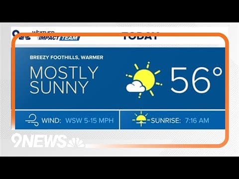 Latest weather | High wind warning posted for foothills