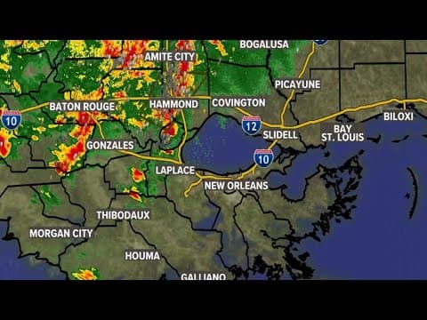 A Tornado Warning has been issued for areas in Plaquemines until 12:45PM.