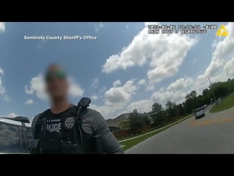 Florida police officer drives off after being pulled over for speeding by sheriff's deputy