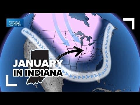 What will the weather be like this January 2025 across Indiana?
