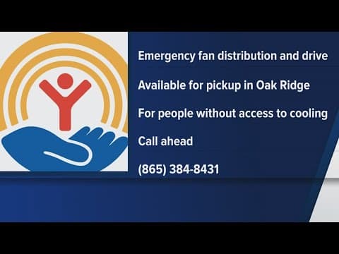 Emergency fan drive, donation in Anderson Co. aims to beat rising temps