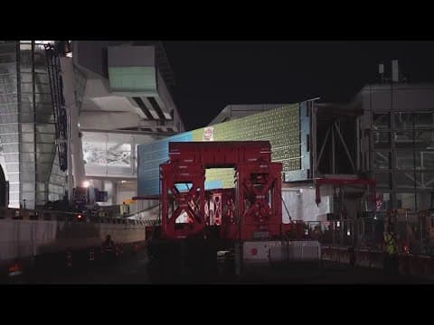 Crews complete baggage bridge construction at Bush Airport