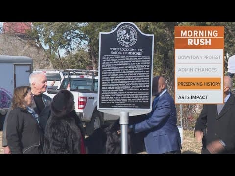 Historical marker unveiled at White Rock Lake Cemetary