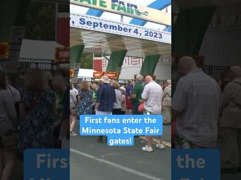 Happy Opening Day! The first fans entered the Minnesota State Fair bright & early Thursday morning.