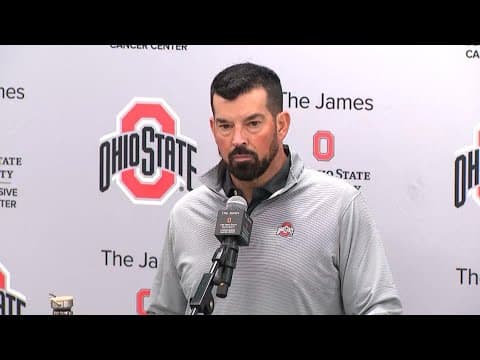 Ryan Day holds press conference ahead of Ohio State-Michigan State game