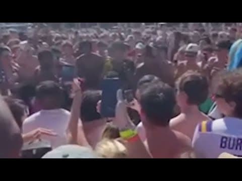 Police ramp up spring break patrol after large crowds bet on fights