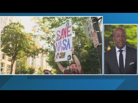 Protest against cuts to NASA funding held in DC
