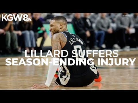 Damian Lillard suffers season-ending torn Achilles tendon