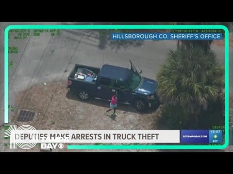 Hillsborough County deputies make arrests in truck theft