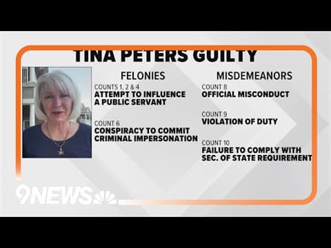 Jury comes to guilty verdict for Tina Peters within hours