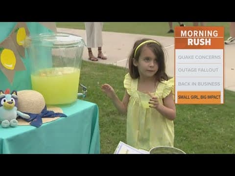 Texas 7-year-old starts lemonade stand to help build playground in honor of late 1-year-old Avy Hill