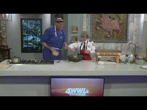 NOPD Chief Kirkpatrick is cooking it up in the WWL Louisiana Kitchen