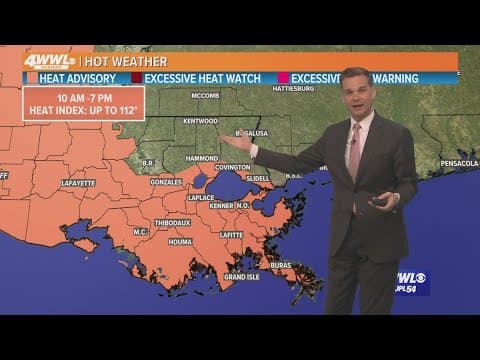New Orleans Weather: Hot Monday, but weak cool front brings less humidity