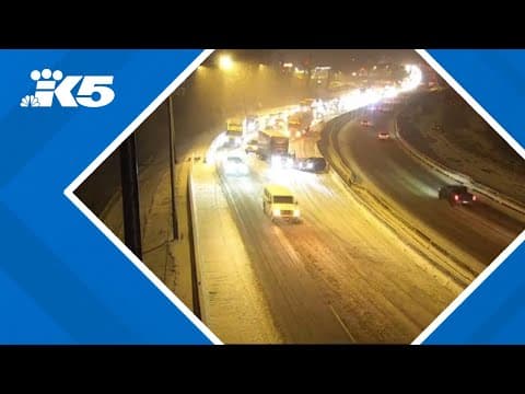 I-405 north closed in Bellevue due to multiple crashes, spinouts