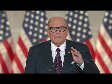 Rudy Giuliani disbarred from practicing law in New York due to Trump election interference in 2020,