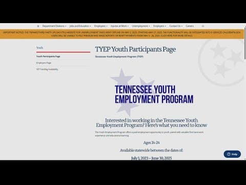 State aims to give total of 8K young people work through 'Youth Employment Program'