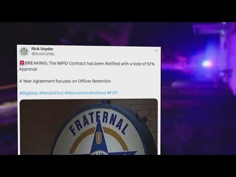Indianapolis FOP ratifies new 4-year contract with IMPD