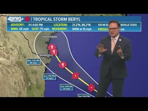 Tracking the Tropics: Weakened Beryl could gain strength as possible U.S. landfall nears