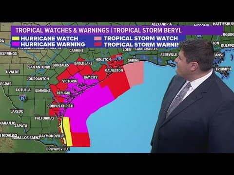 Tracking Hurricane Beryl: Storm set to strengthen as it approaches Texas