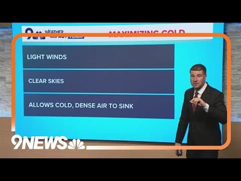 Cold arctic air impacting Colorado