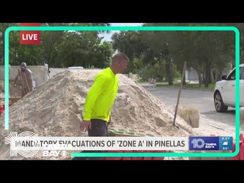 Mandatory evacuations ordered for Zone A, mobile homes in Pinellas County