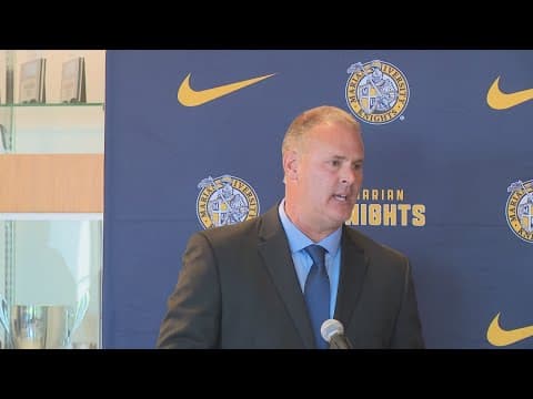Pat Knight introduced as new basketball coach at Marian University