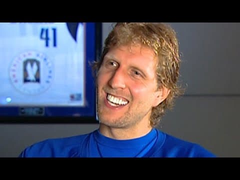 2011 NBA Finals | Mavs Dirk Nowitzki sits down for 1-on-1 interview before Game 1