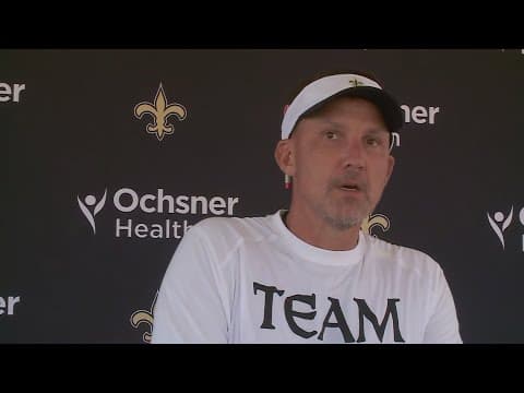 Dennis Allen on Chris Olave limping off field, Chase Young's increased reps at training camp