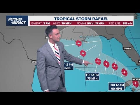 Tropical update: KHOU 11 Weather Team tracking Tropical Storm Rafael