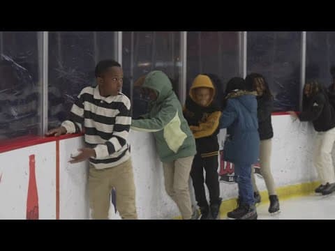 Kids skate with the Washington Capitals