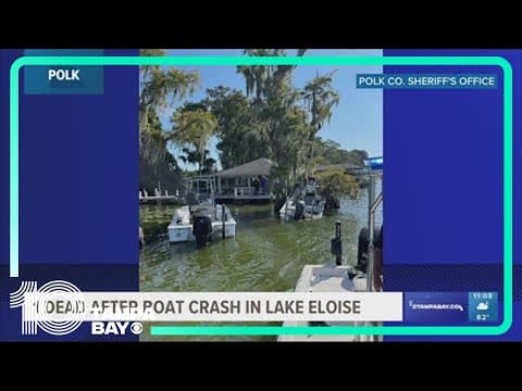 1 dead after boat crash in Lake Eloise in Winter Haven