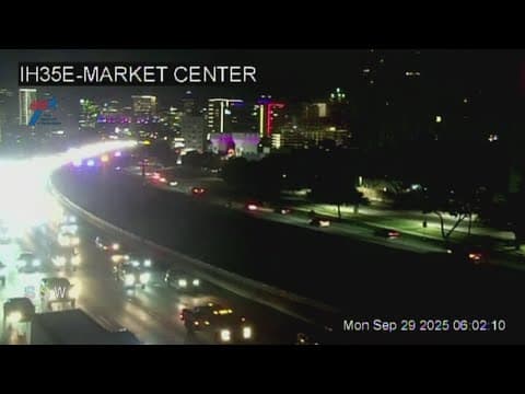 DFW Weather: All lanes of I-35E closed near Oak Lawn, officials say