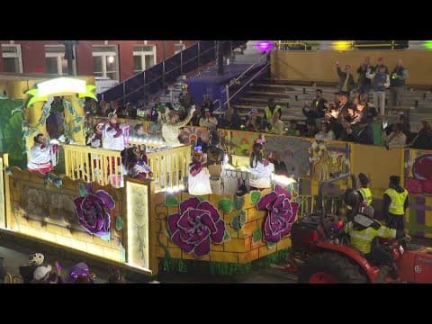 City Council President Helena Moreno leads Krewe of Pygmalion as Grand Marshal in New Orleans
