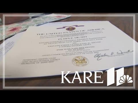 St. Peter man finally awarded Purple Heart more than 70 years after being wounded in the Korean War