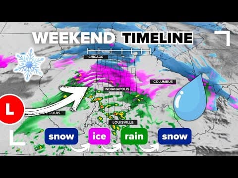 Times of snow, ice, and heavy rain this weekend | Indiana weather timeline