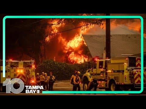 DEVASTATION IN CALIFORNIA: Live look as deadly wildfires continue burning