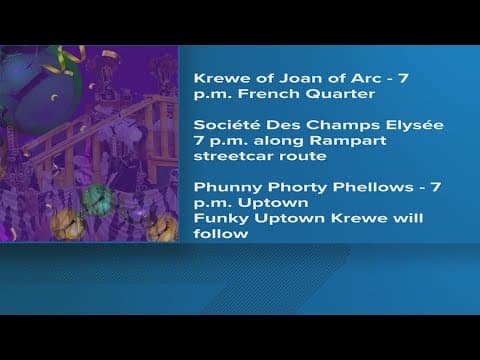 Krewe de Jeanne d’Arc set to roll as one of the first parades of Carnival season