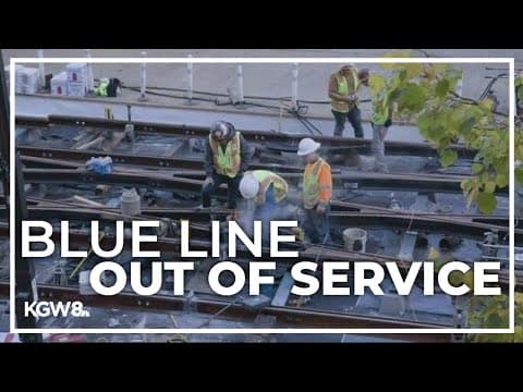 Part of MAX Blue Line in Hillsboro closed throughout week
