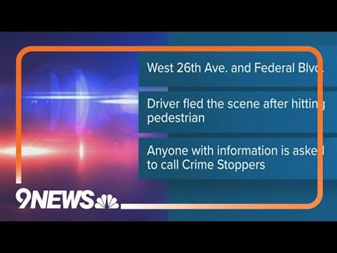 Police investigate Denver hit-and-run that killed pedestrian