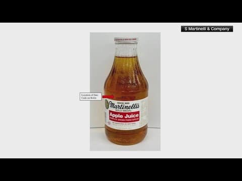 Popular apple juice brand sold in 28 states recalled over toxic substance concerns