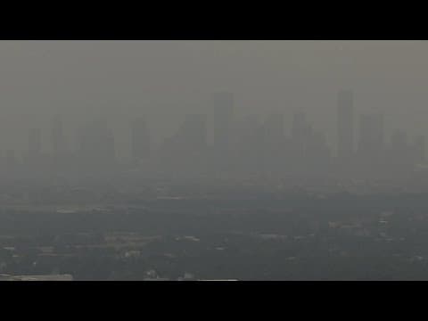 Notice hazy skies around the Houston area? Here's the reason